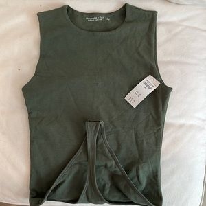 Abercrombie soft af collection green bodysuit size S